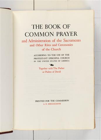 (MERRYMOUNT PRESS.) The Book of Common Prayer.  1928[-30]